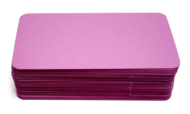 PPAPPAPPIYO 3.5x2 Blank color index cards (100) Paper - Blank (purple) - Image 1